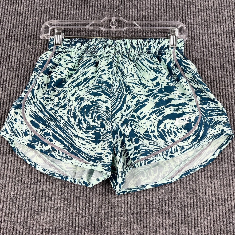 Nike Shorts Womens Size Small Blue Green Dri Fit Active Performance Run Gym